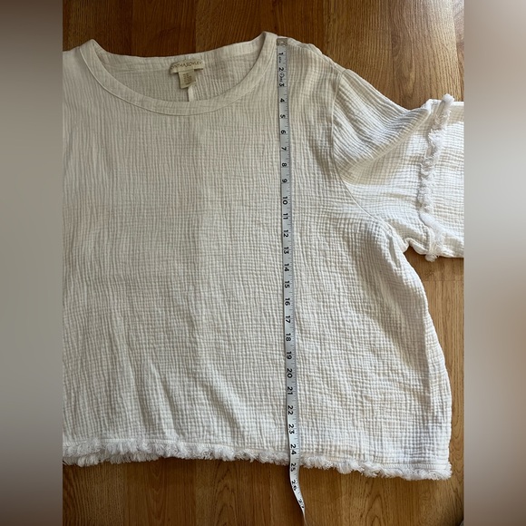 Cynthia Rowley White Cotton Boho Top - Picture 2 of 9